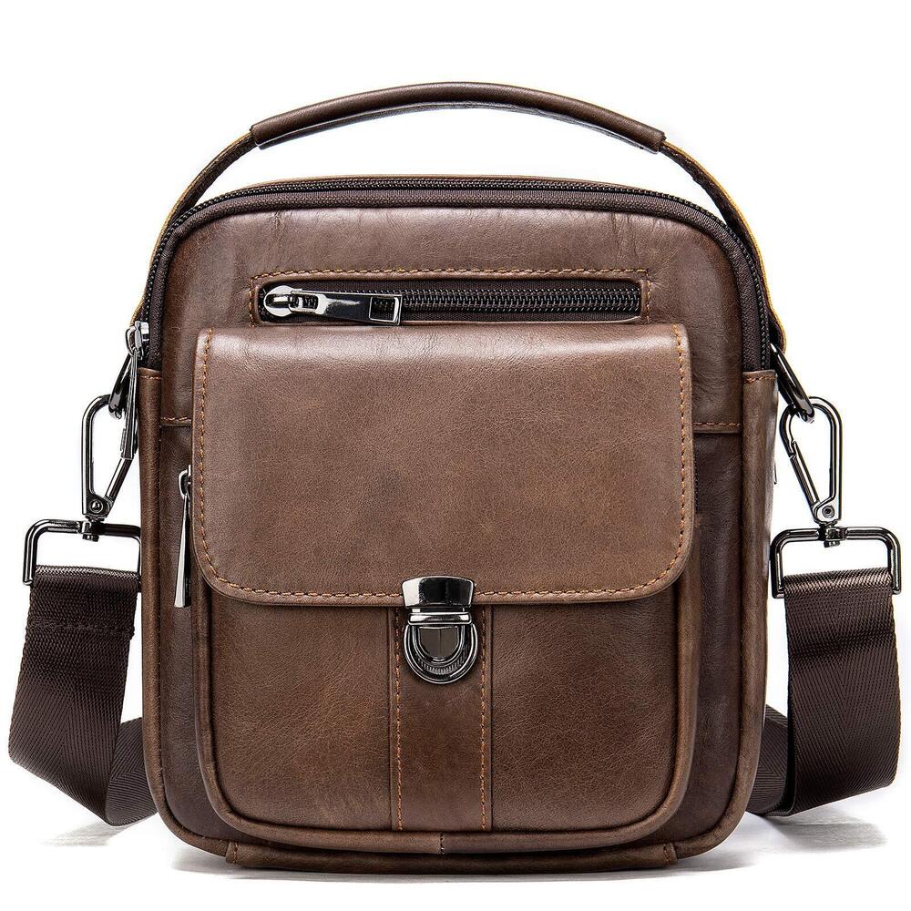 6309 Man Purses and Bags Small, Mini Leather Messenger and Shoulder Bag